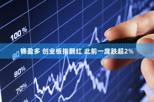 锦盈多 创业板指翻红 此前一度跌超2%
